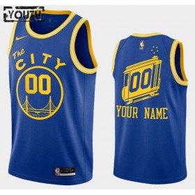 Barn Golden State Warriors Tröja Benutzerdefinierte 2020-2021 Nike Hardwood Classics Swingman